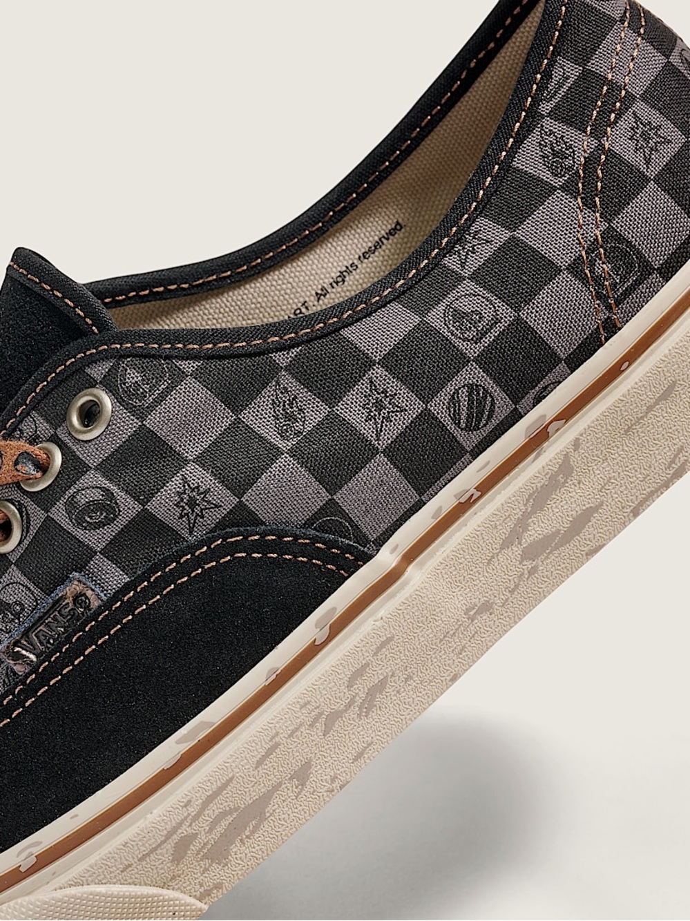 NWT Vans Authentic x Space Molly Limited Edition Black/Gray Check Canvas M5 W6.5 - Picture 6 of 16